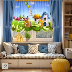 Дизайн штор "Веселые друзья"