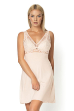 Сорочка Carmela из эластичного вискозного полотна (Размер: XL) (Цвет: кремовый)