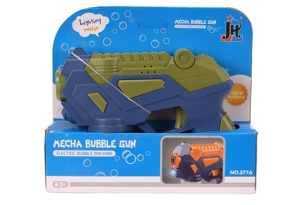 Пистолет для пускания мыльных пузырей, блистер 377A