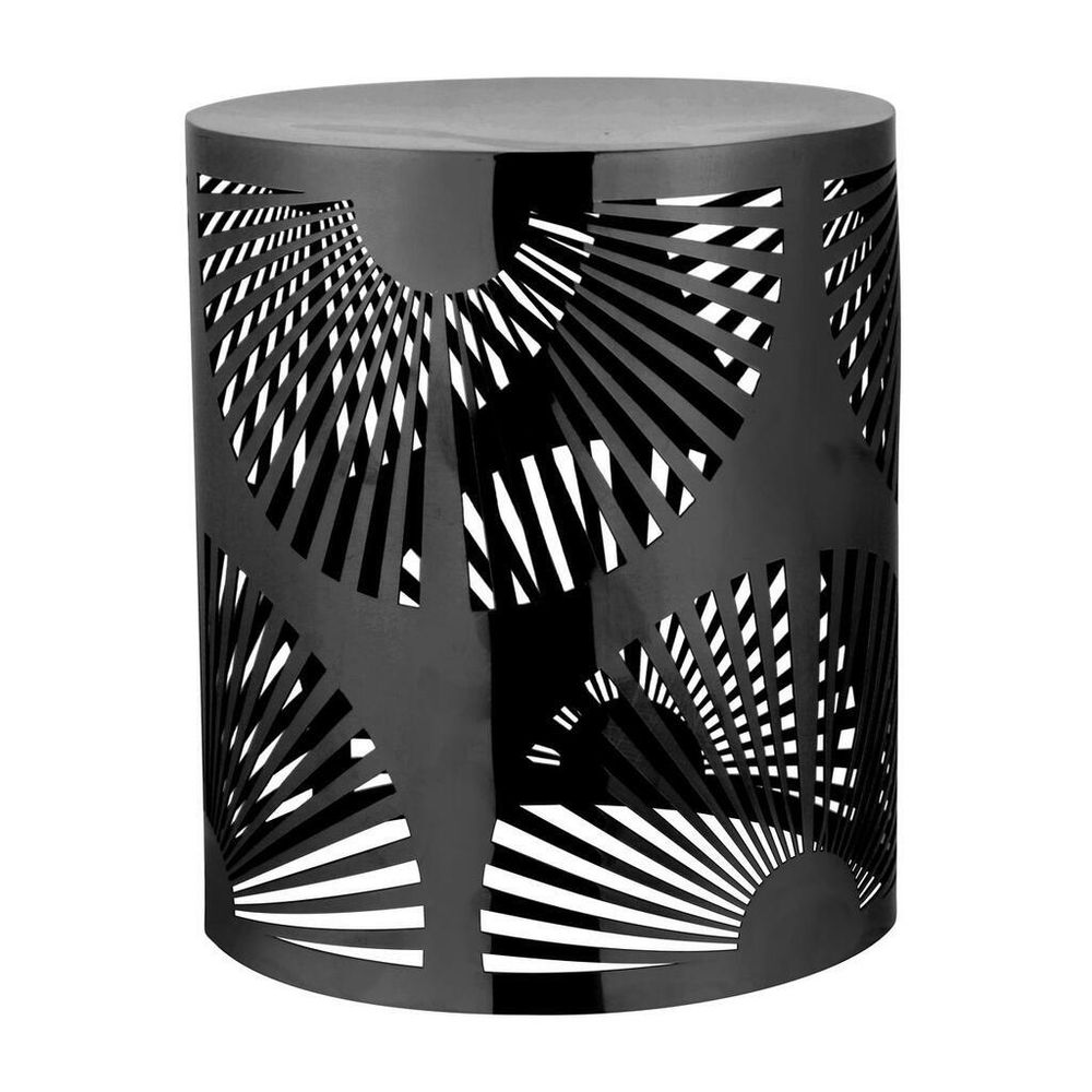 Подставка фуршетная стойка d 21 см h25,5 см круглая Black перфорация металл P.L. Hotelware