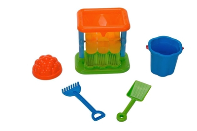 Наб. №347 (песочная мельница №2, ведро-цветок, лопатка №3, граб. №3, 1 форм.) (Полесье)