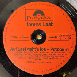 Винтажная виниловая пластинка LP James Last Джеймс Ласт Auf Last Geht's Los (Germany 1977)