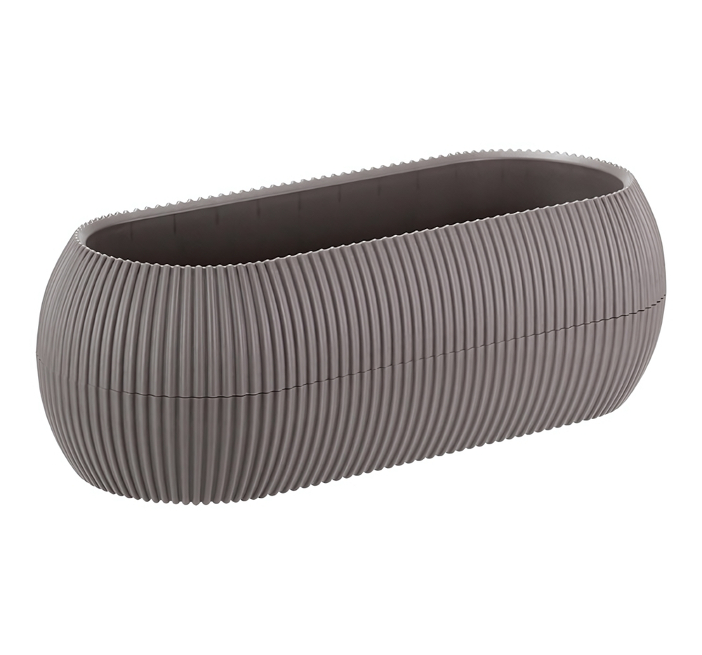 Кашпо ПИКАНТО овальное 280*115*90мм 1,3 л с пристегнутым поддоном