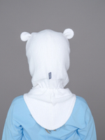 Шлем весенний/осенний вязаный (Молоко) БЭМБИ