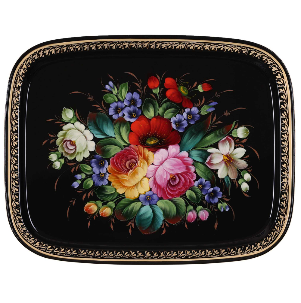 Zhostovo metal tray A19D28022534