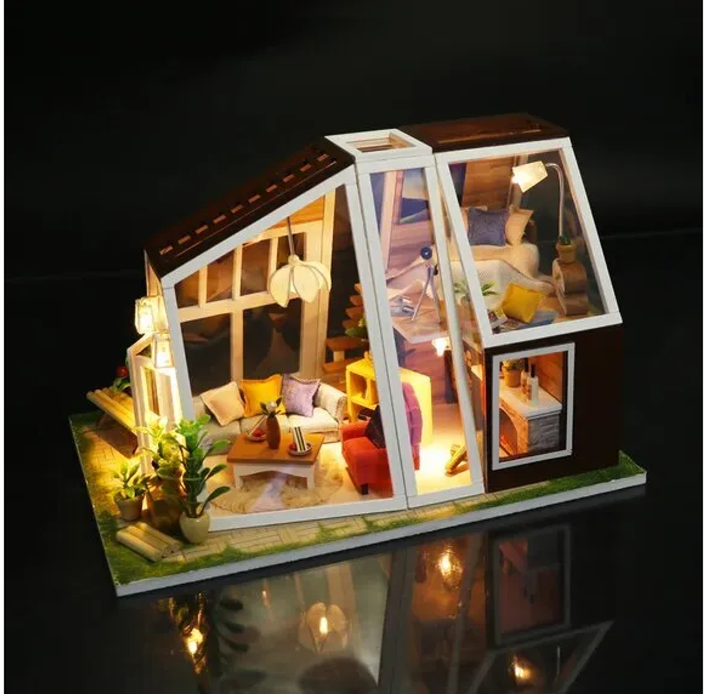 Интерьерный конструктор Hobby Day MiniHouse «Хижина 21-ого века», румбокс 9861000