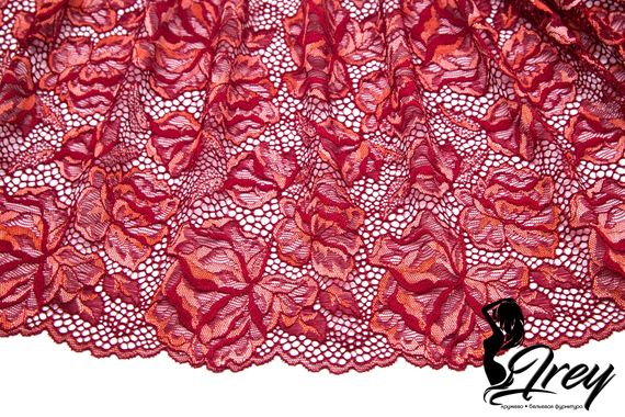 03-242 Кружево эластичное 23 см, марсала