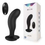 Черный анальный вибратор с пультом ДУ (Цвет: черный)