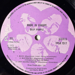Deep Purple ‎– Made In Europe (Англия 1976г.)