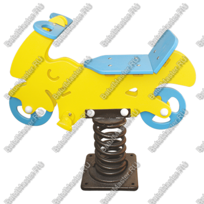 Детская качалка на пружине для игровых площадок "Мотоцикл"