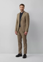 s.O PURE: тонкие классические брюки из мелированной эластичной ткани Black Label