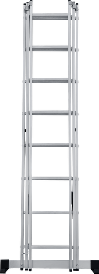 Лестница алюминиевая 3-х секционная 8 ступеней Новая высота NV1230 артикул 1230308