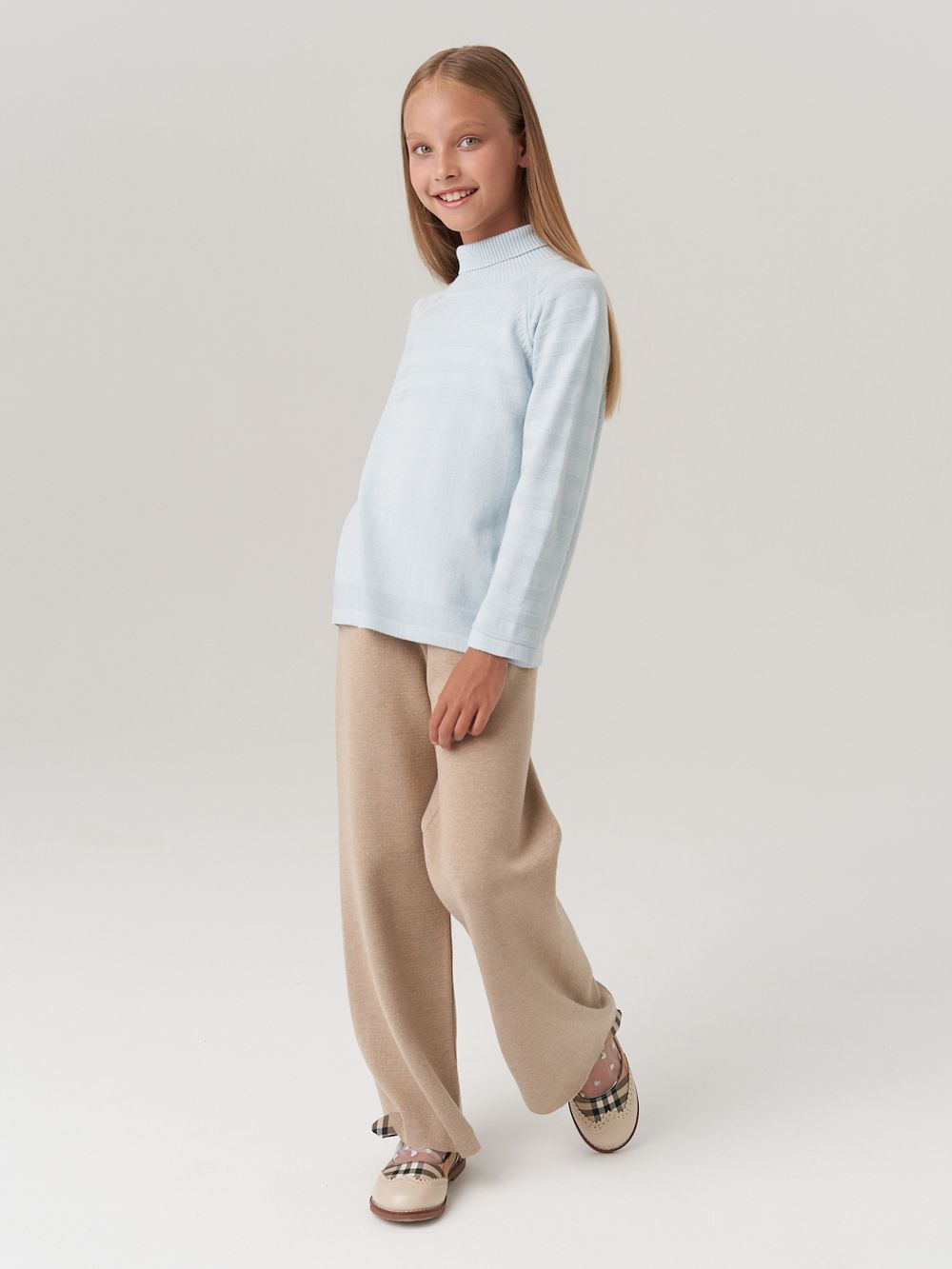 Водолазка в школу для девочки AT743  голубой