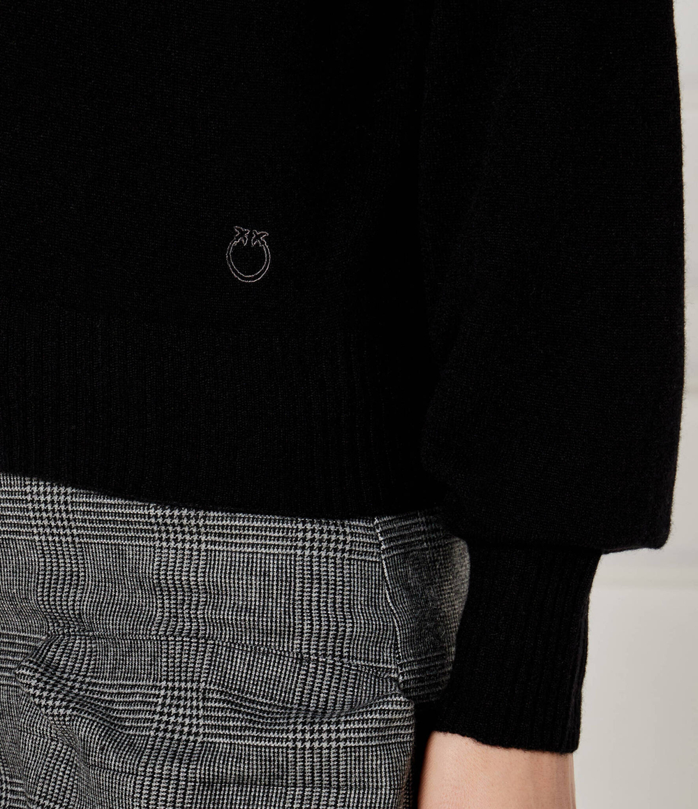 Хлопковый свитер evanescente Pinko - черный(104050 A22U)