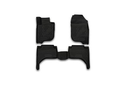 Коврики 3D в салон MITSUBISHI L200, 2015-&gt;, 4 шт. (полиуретан)