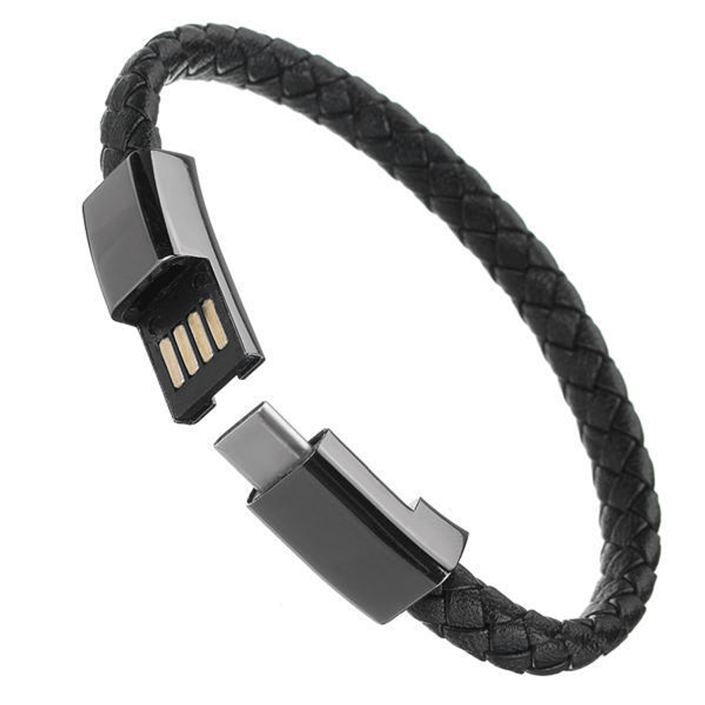 Шнур-зарядки Type-C (браслет) черный YPX006-20Type-C