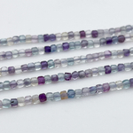 Флюорит, размер около 2,2 мм, цена за 81-82 шт (1/2 нити)