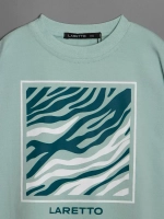 Летний костюм для девочки с леггинсами