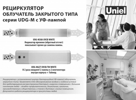 Бактерицидный светильник Uniel UDG-M UL-00007717