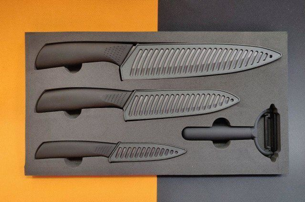Набор керамических ножей Xiaomi HuoHuo Nano Ceramic Knife HU0010 Black