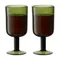 Набор бокалов для вина flowi, 410 мл, темно-зеленые, 2 шт.