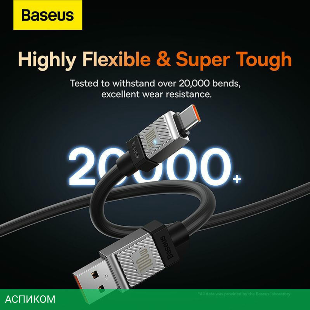Кабель Baseus CoolPlay 2m Black (CAKW000701)