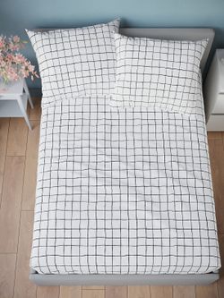 Постельное белье бязь Сказка "Yogacat/Торино" евро  Наволочка 50х70 см 2 шт Простынь на резинке 180x200 см Пододеяльник 200x215 см