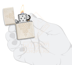 Зажигалка Zippo 49599 Lucky Knot Design, Mercury Glass