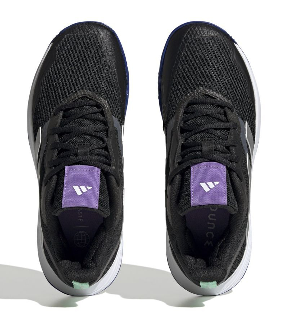 Женские Кроссовки теннисные Adidas CourtJam Control W Clay - core black/silver metallic/pulse mint