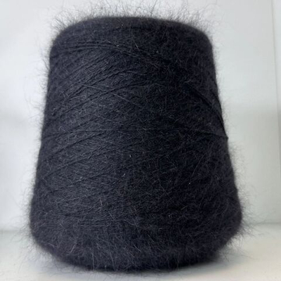 FLUFF - Gruppo Filpucci Industrie Filati; 70% ангора, 10% меринос, 20% п/а; 750м/100гр; col.500 NERO, цвет: чёрный;