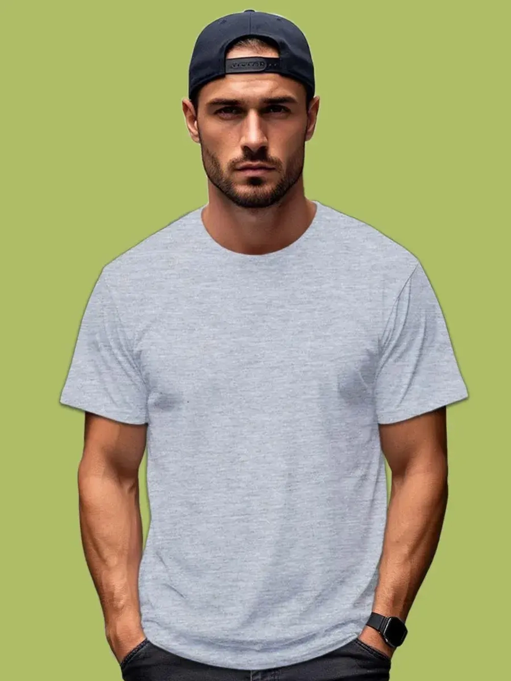 Футболка Взрослая.Премиум однотонная.Набор 2 шт