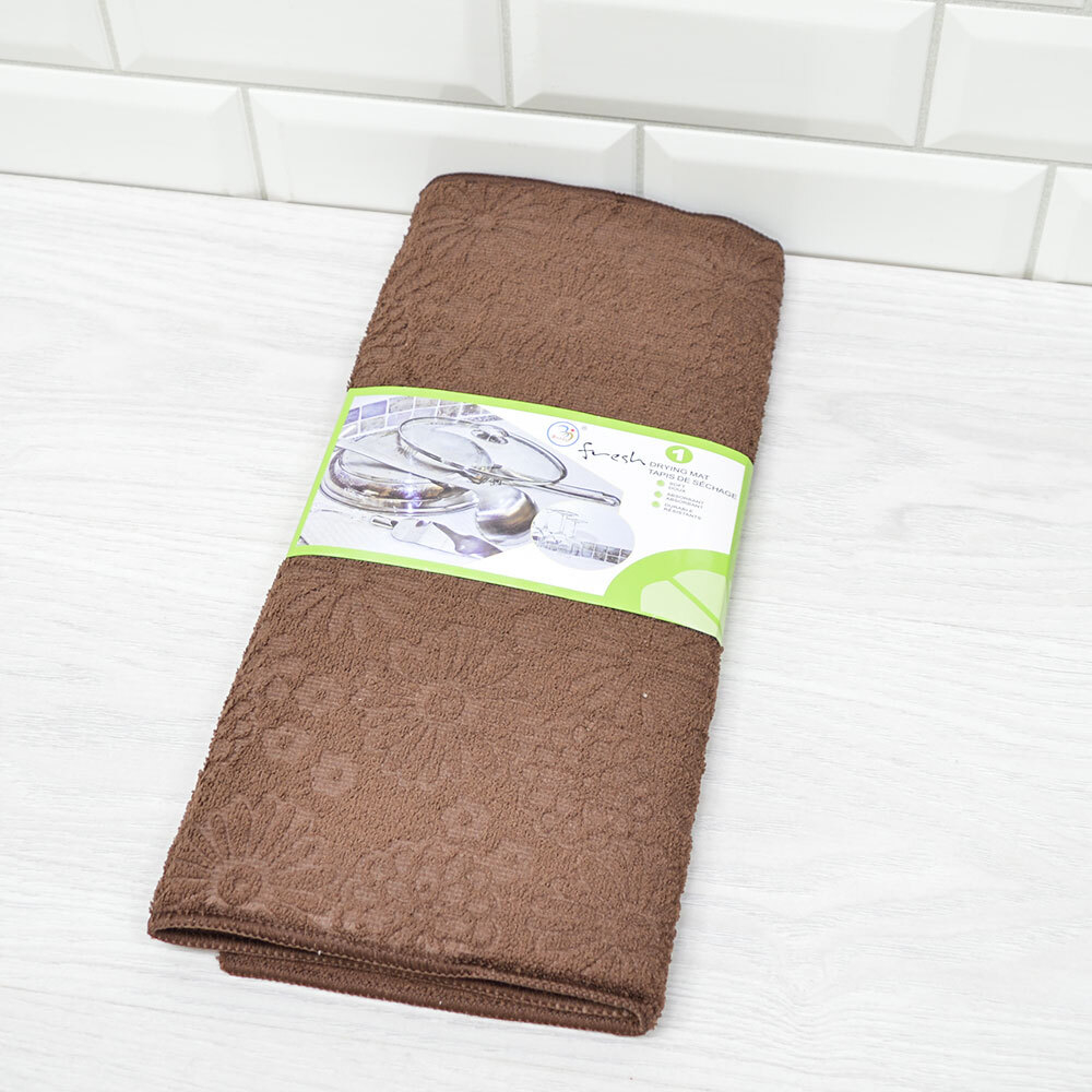 Коврик для сушки посуды 38*50см, полиэстер, микс NNKS3