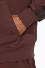 Кофта adidas Essentials 3-Stripes Fleece - коричневый