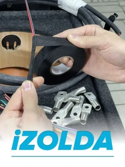 Изолента (тканевая) iZOLDA i1915 черная 5шт.