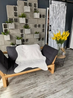 Шкура коврик меховой искусственная на пол 120х90 см.