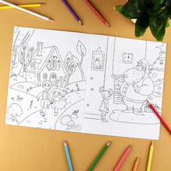 Книжка-раскраска для детей. Серия "Сказочная раскраска" арт. 72035 ВОЛШЕБНЫЕ ГЕРОИ /215х280 мм, 8 л., блок - офсет 100 г/м², печать в одну краску, обл - мелованный картон 200 г/м², мягкий переплёт (2 скобы),