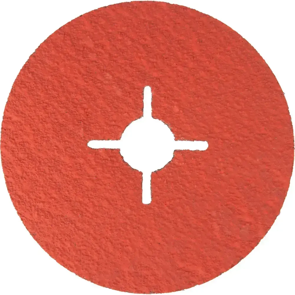 Фибровый шлифовальный круг по металлу DEBEVER 125 мм P40 (со шлицами), керамическое зерно, 5 шт