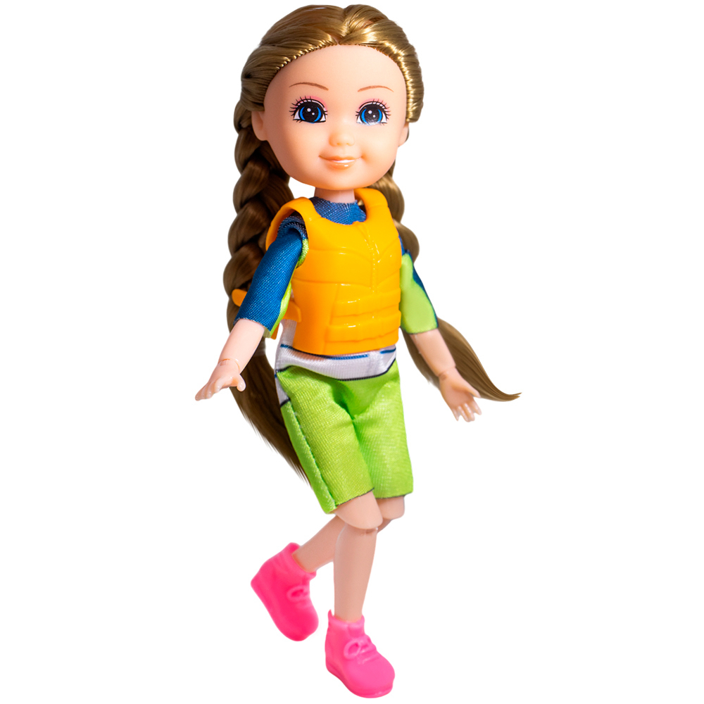 Кукла малышка 55874 на катере в кор.