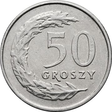 50 грошей 1990-2016 Польша