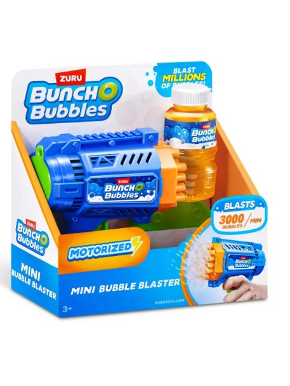 Бластер генератор мыльных пузырей Зуру Mini Bubbles