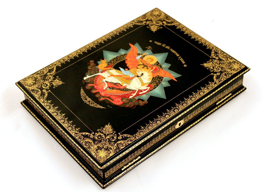 Шкатулка под бумаги "Георгий Победоносец"