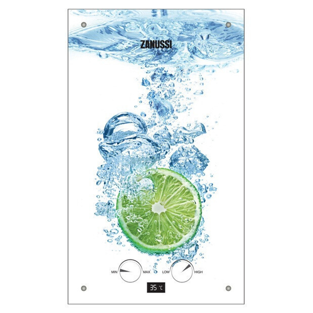 Водонагреватель Zanussi GWH 10 Fonte Glass Lime проточный газовый