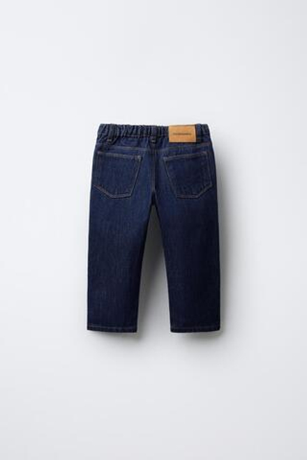 ZARA Х BENSIMON ® ДЖИНСЫ ПРЯМОГО КРОЯ, СИНИЙ
