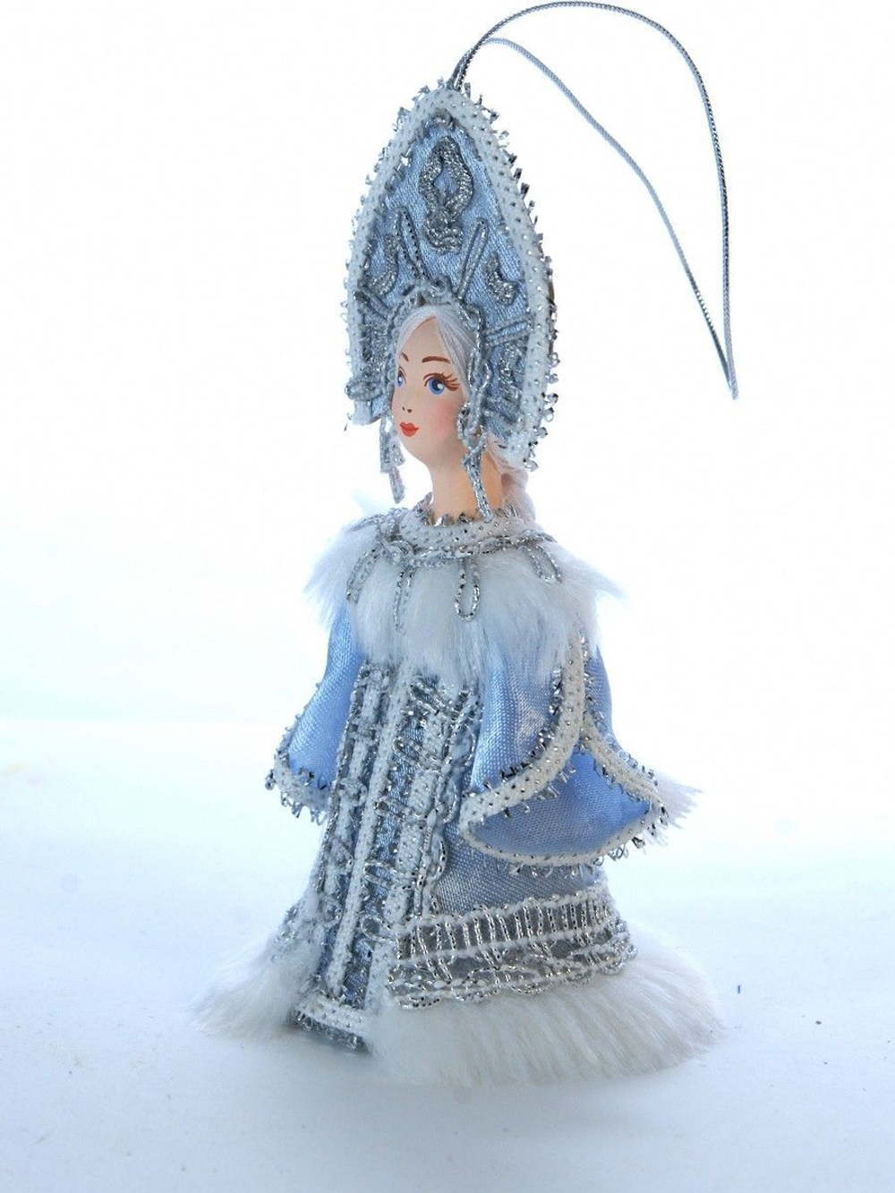 Кукла-подвеска Снегурочка. Елочная игрушка