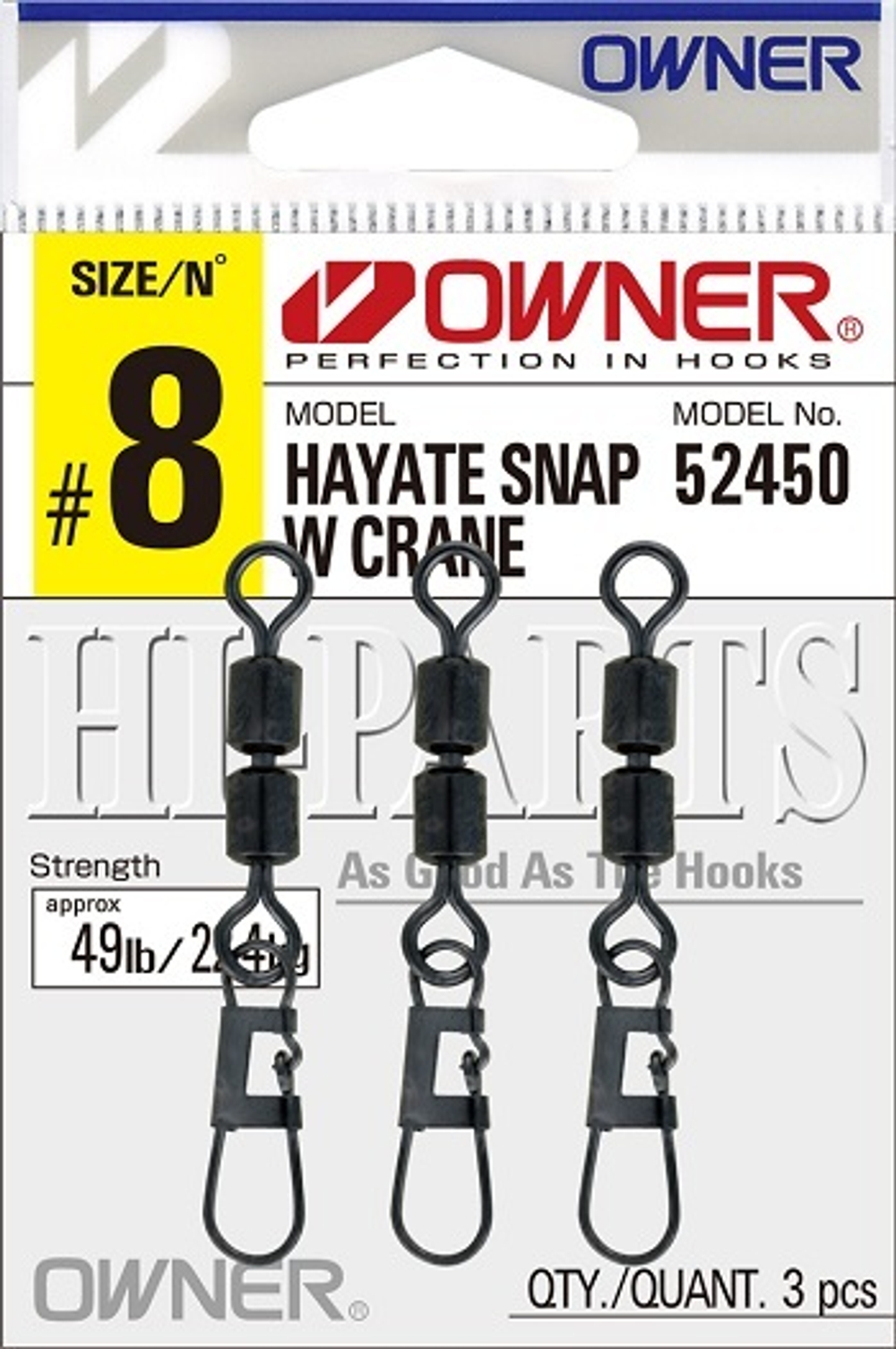 Вертлюг двойной с застежкой Owner 52450 №12