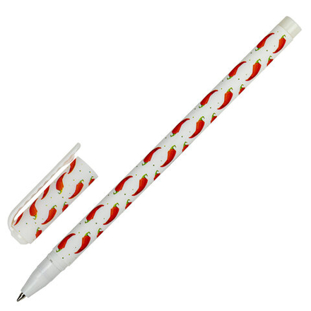 Ручка шариковая BRAUBERG SOFT TOUCH STICK "CHILI PEPPER", 1шт, СИНЯЯ, мягкое покрытие, узел 0,7 мм, 143708