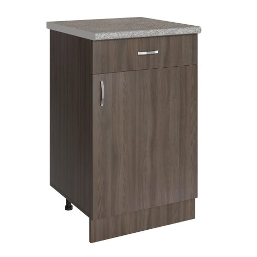 Стол разделочный 50 шимо/ясень темный (1 ящик), столешница гранит пёстрый