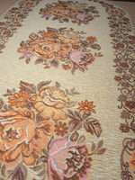 Декоративная гобеленовая салфетка Золотое трио 50х100