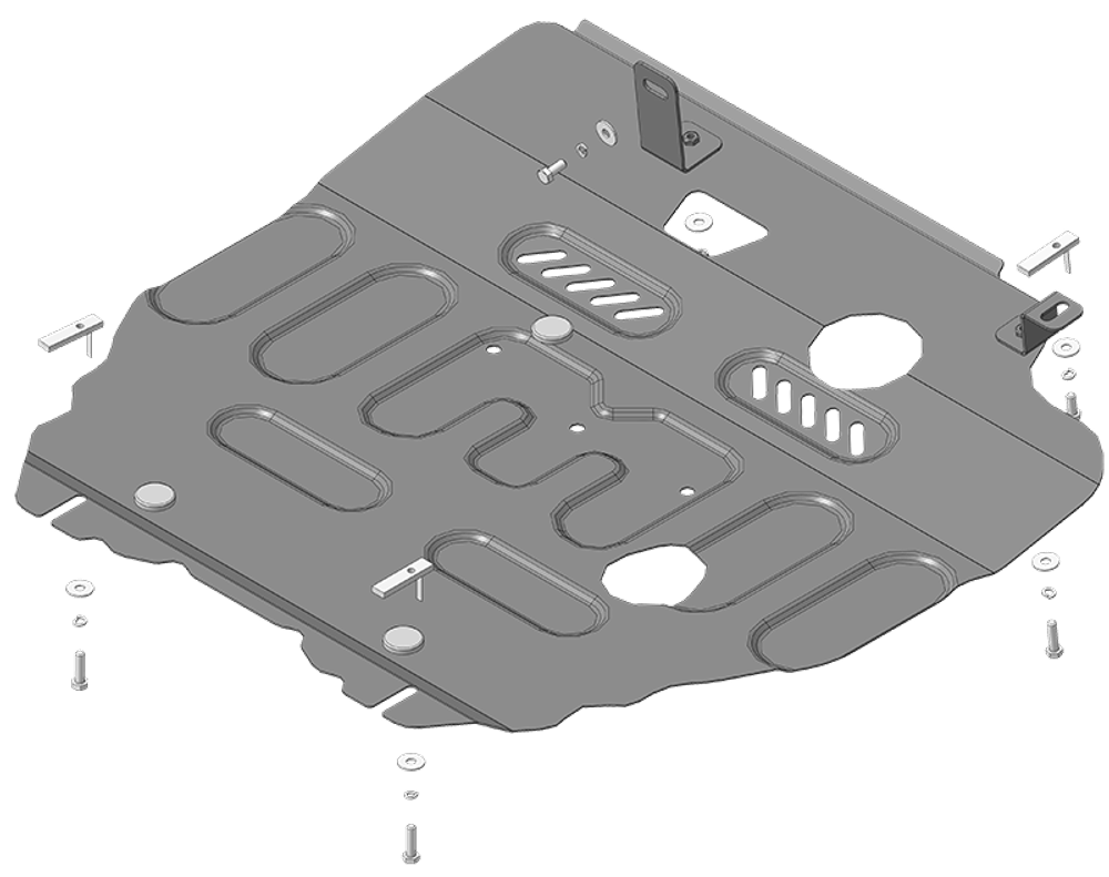 Защита двигателя и кпп для Dodge Caliber Motodor.72901