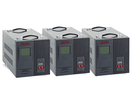 Комплект стабилизаторов до 30кВт на три фазы Ресанта АСН-10000/1-Ц